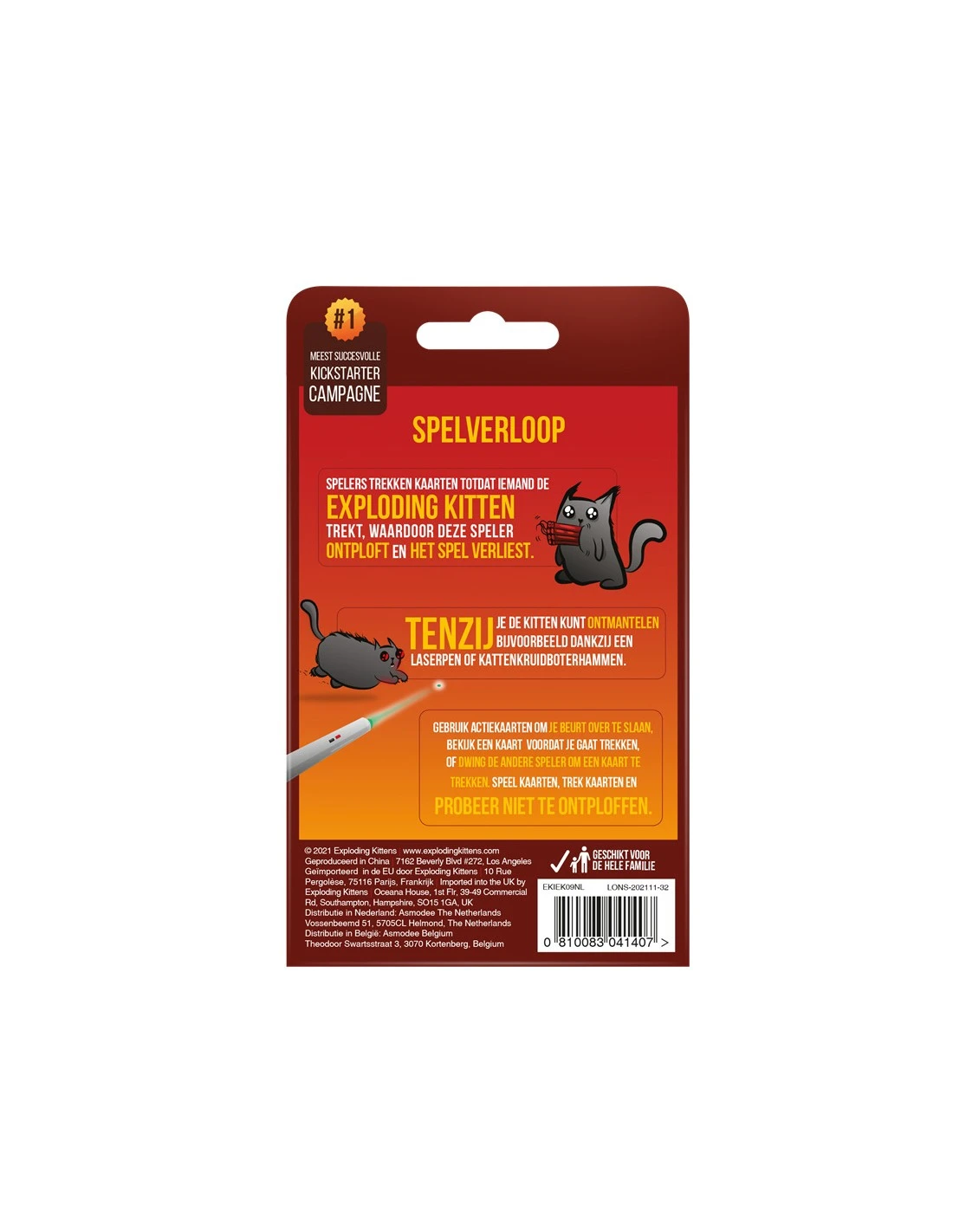 Exploding Kittens 2 Speler Editie NL - Afbeelding 2